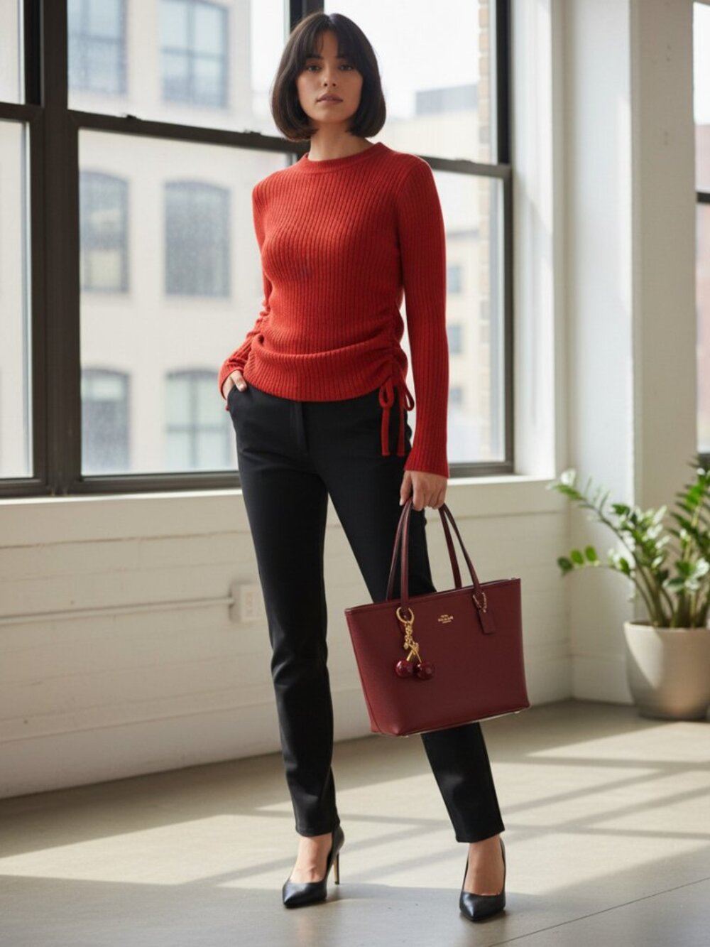 Red Knit Sweater